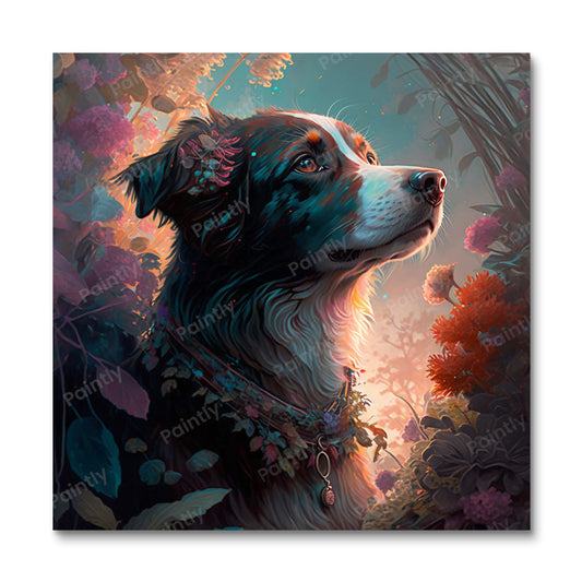 Majestueuze hond III (diamond painting)