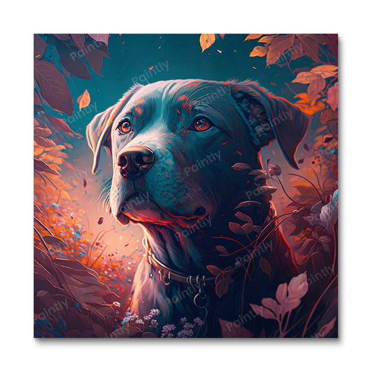 Majestueuze hond IV (diamond painting)