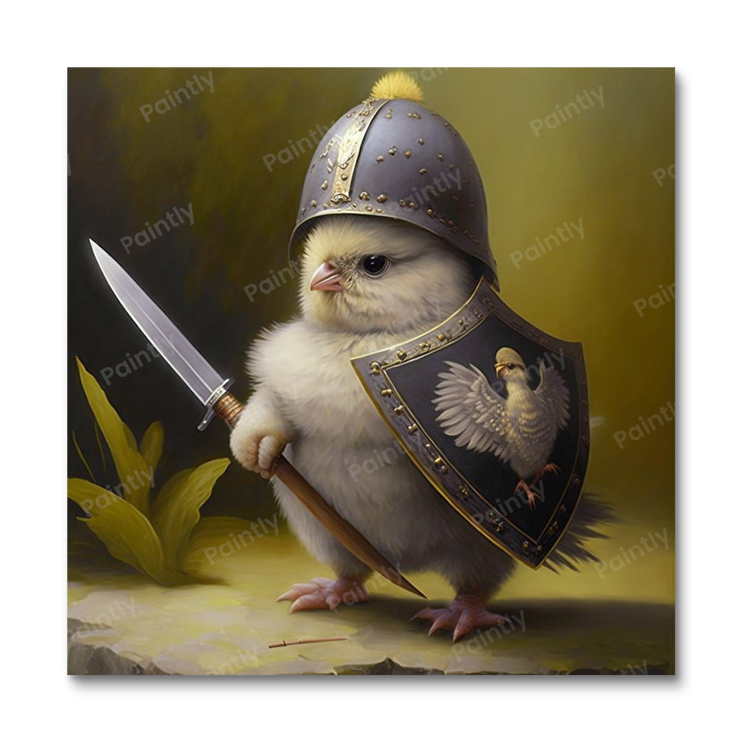 Kuiken in de strijd I (Diamond Painting)