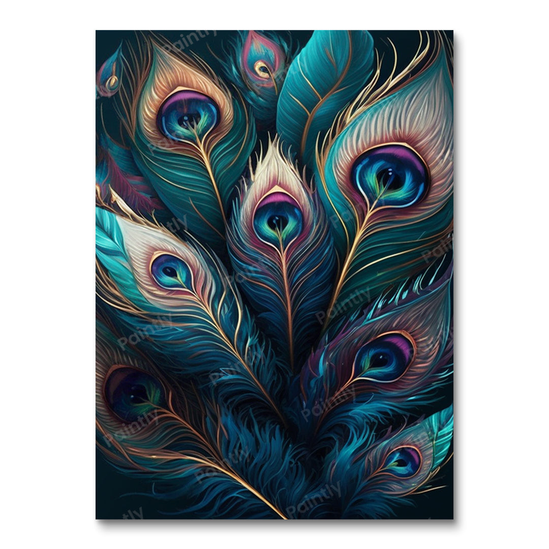Pauwenveren VI (Diamond Painting)