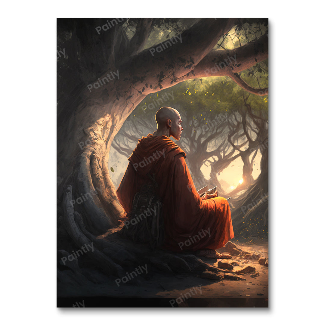Onwrikbare Focus Monk II (Diamond Painting)