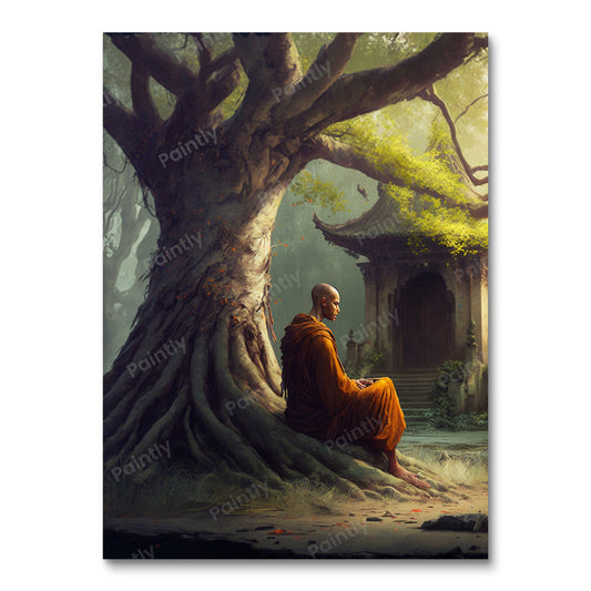 Onwrikbare Focus Monk III (Diamond Painting)