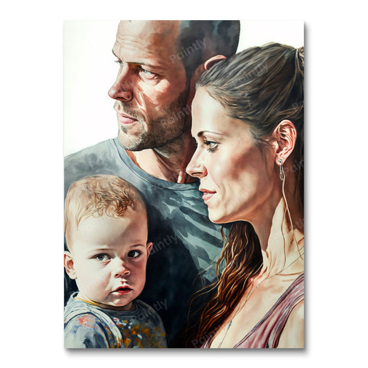 Een mooie familie I (diamond painting)