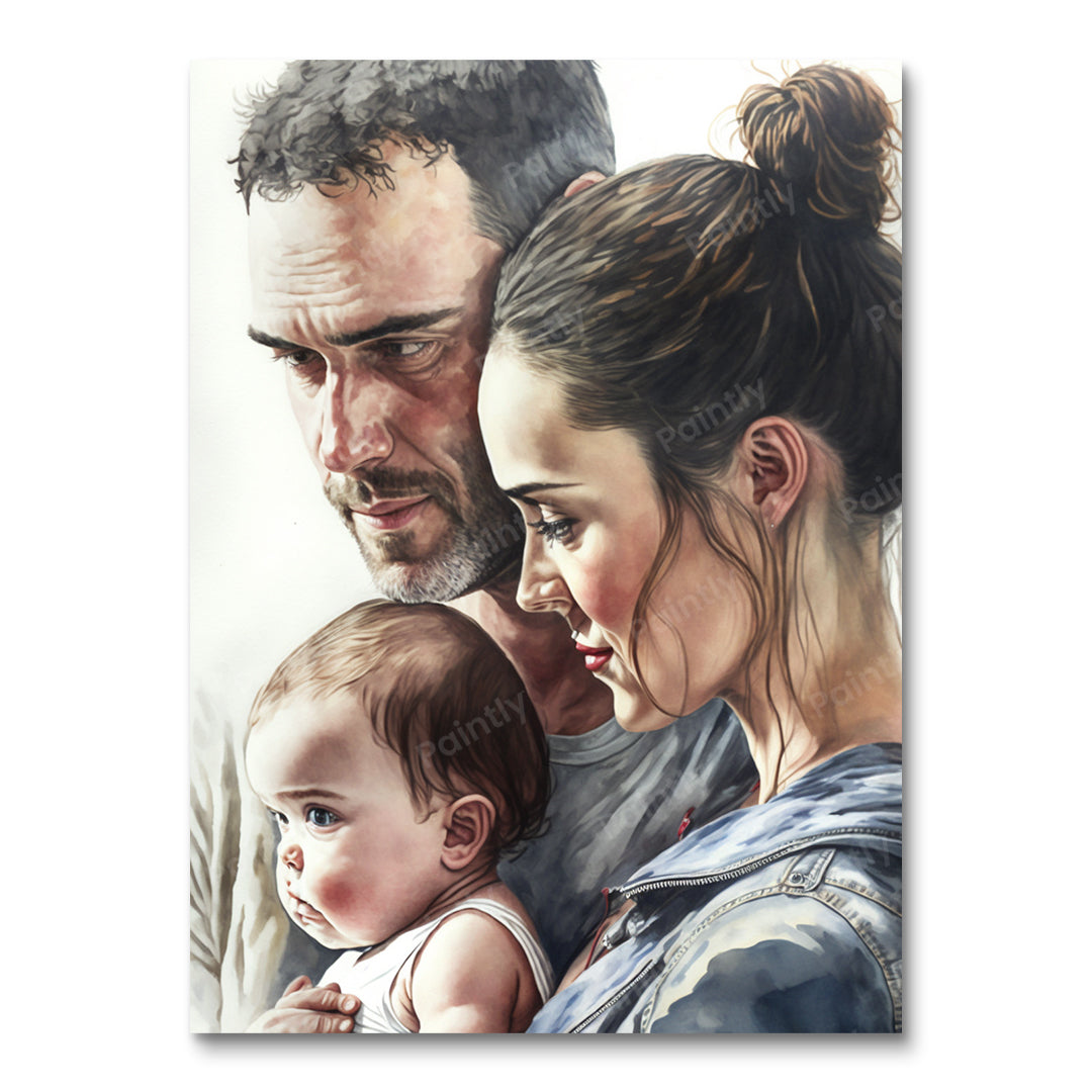 Een mooie familie II (diamond painting)