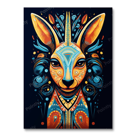 Kangoeroe Caleidoscoop (Diamond Painting)