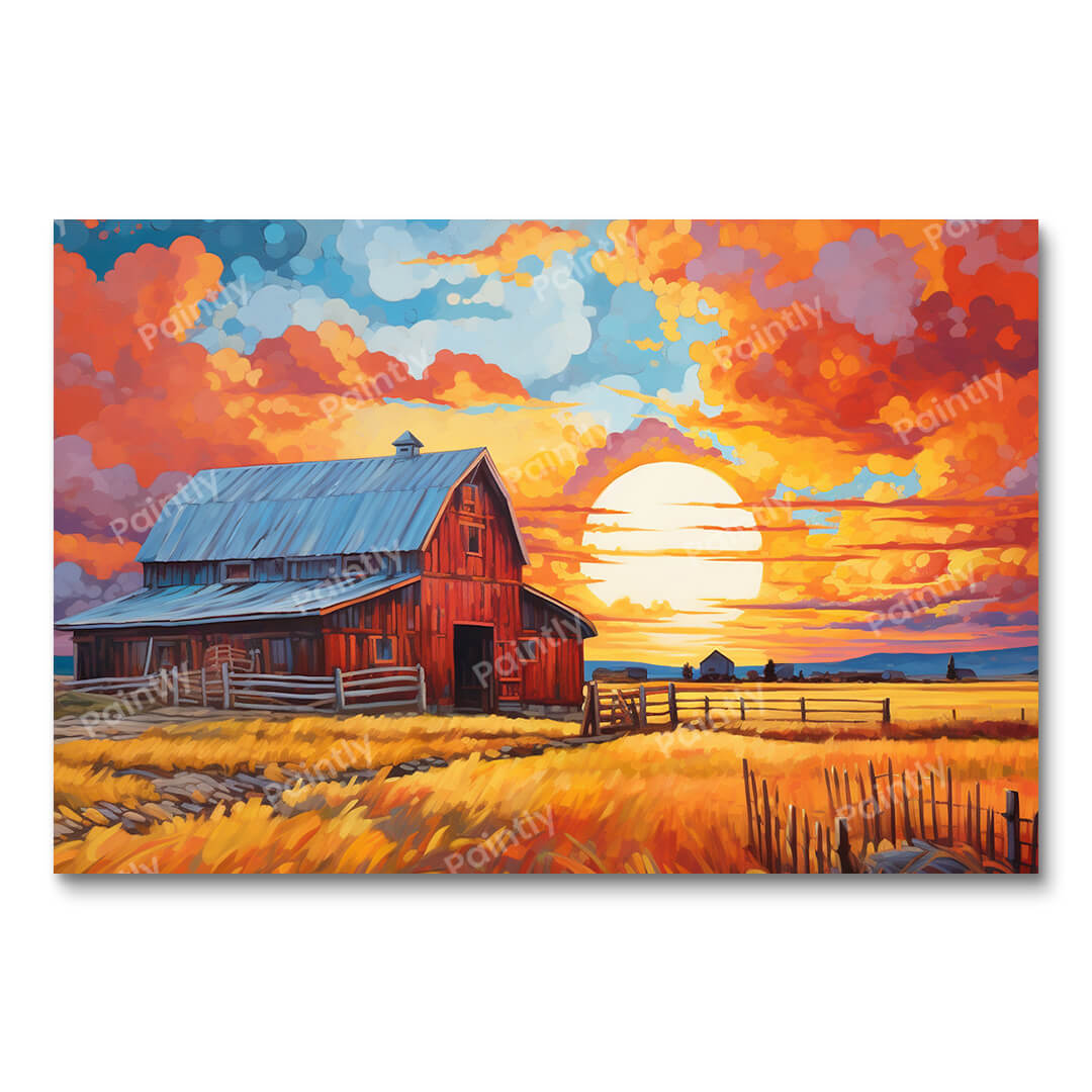 Stralende horizon (diamond painting)