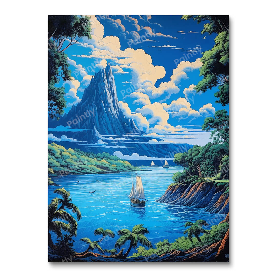 Scheuren door het paradijs (diamond painting)