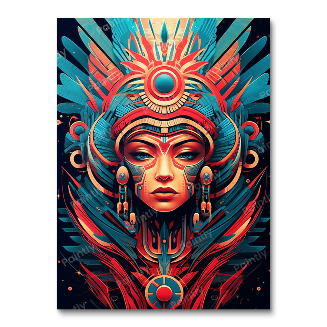 Psychedelische Godheid II (Diamond Painting)