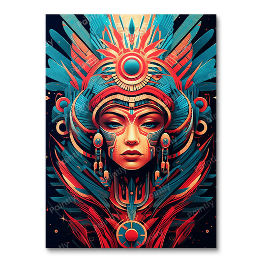 Psychedelische Godheid II (Diamond Painting)