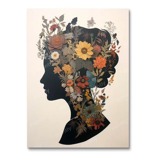 Profiel met voetstuk (diamond painting)