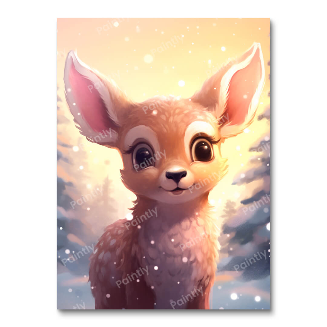 Schattig reekalf (diamond painting)