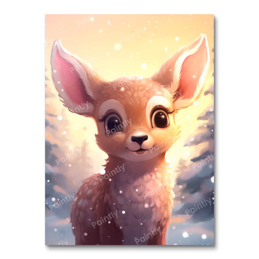 Schattig reekalf (diamond painting)