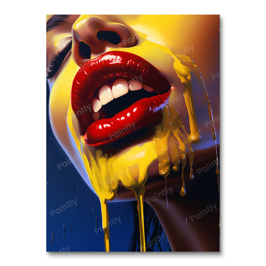 Gekust door goud (diamond painting)
