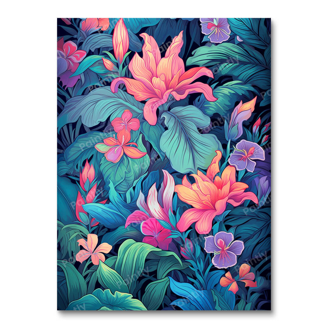 Bloemen van Waikiki (diamond painting)