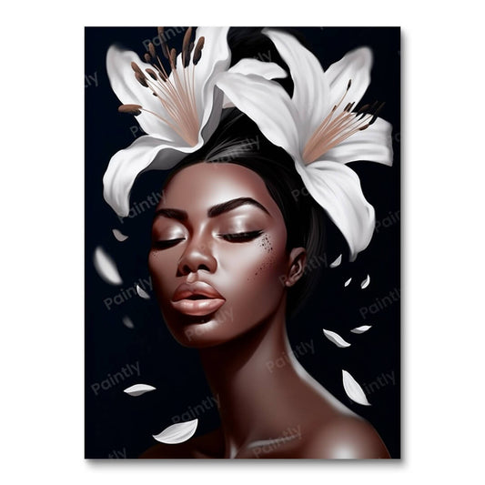 Glamour in volle bloei (diamond painting)