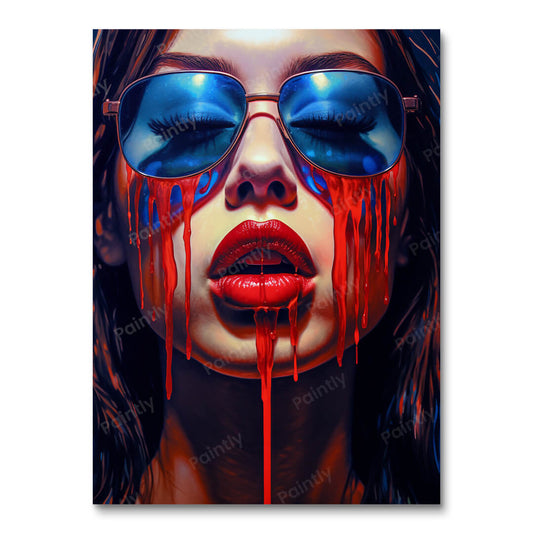 Azuurblauwe allure (diamond painting)