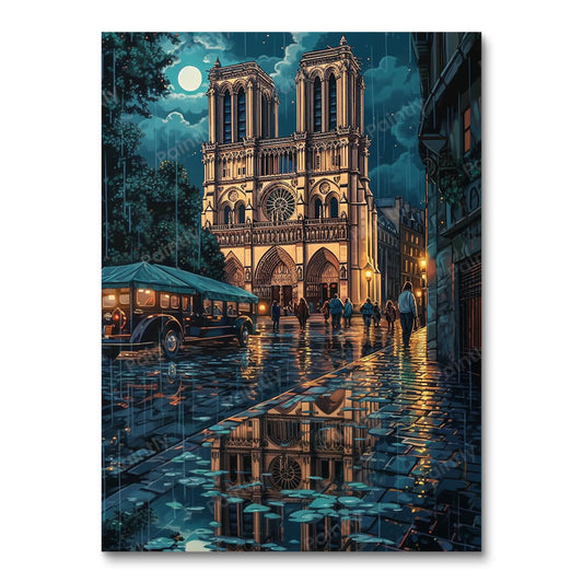 Notre Dame-kathedraal (diamond painting)