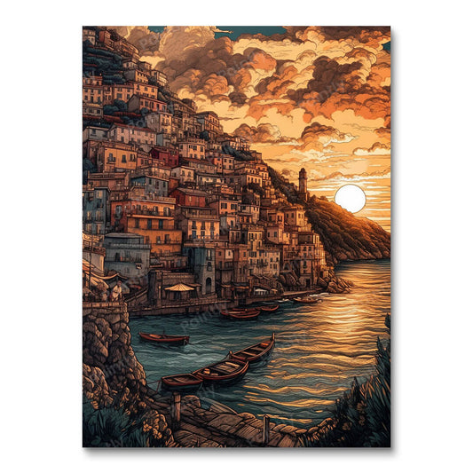 Amalfikust I (diamond painting)