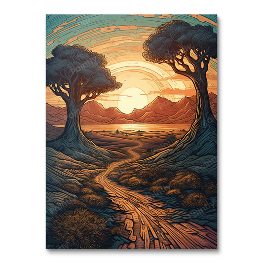 Desert Drift (diamantschilderij)