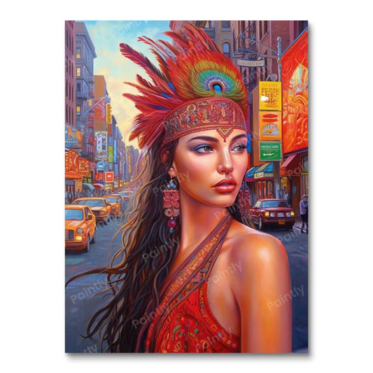 Een juxtapositie van culturen (diamond painting)