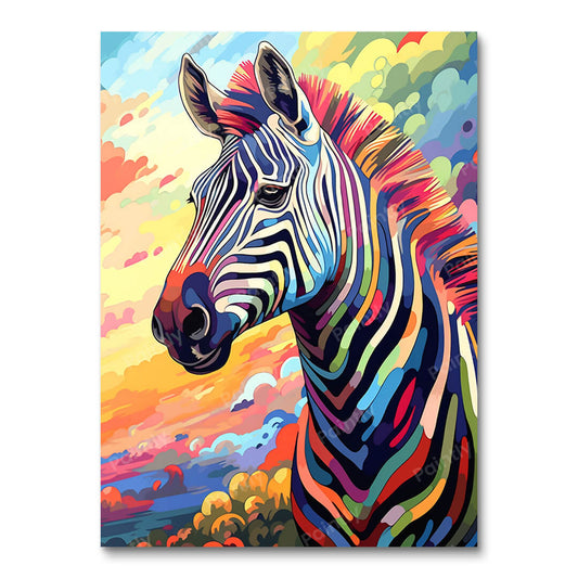 Psychedelische Zebra II (Diamond Painting)