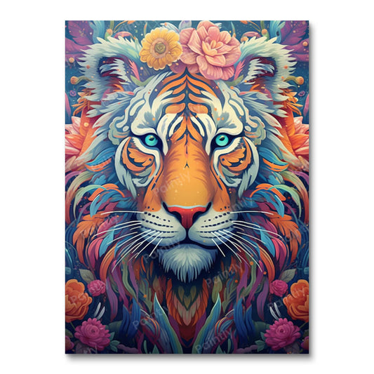 Psychedelische Tijger II (Diamond Painting)