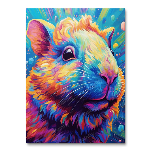 Psychedelische cavia I (diamond painting)