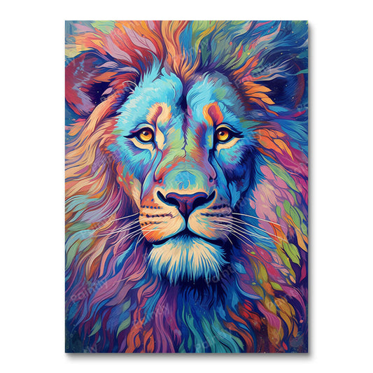 Psychedelische Leeuw III (Diamond Painting)