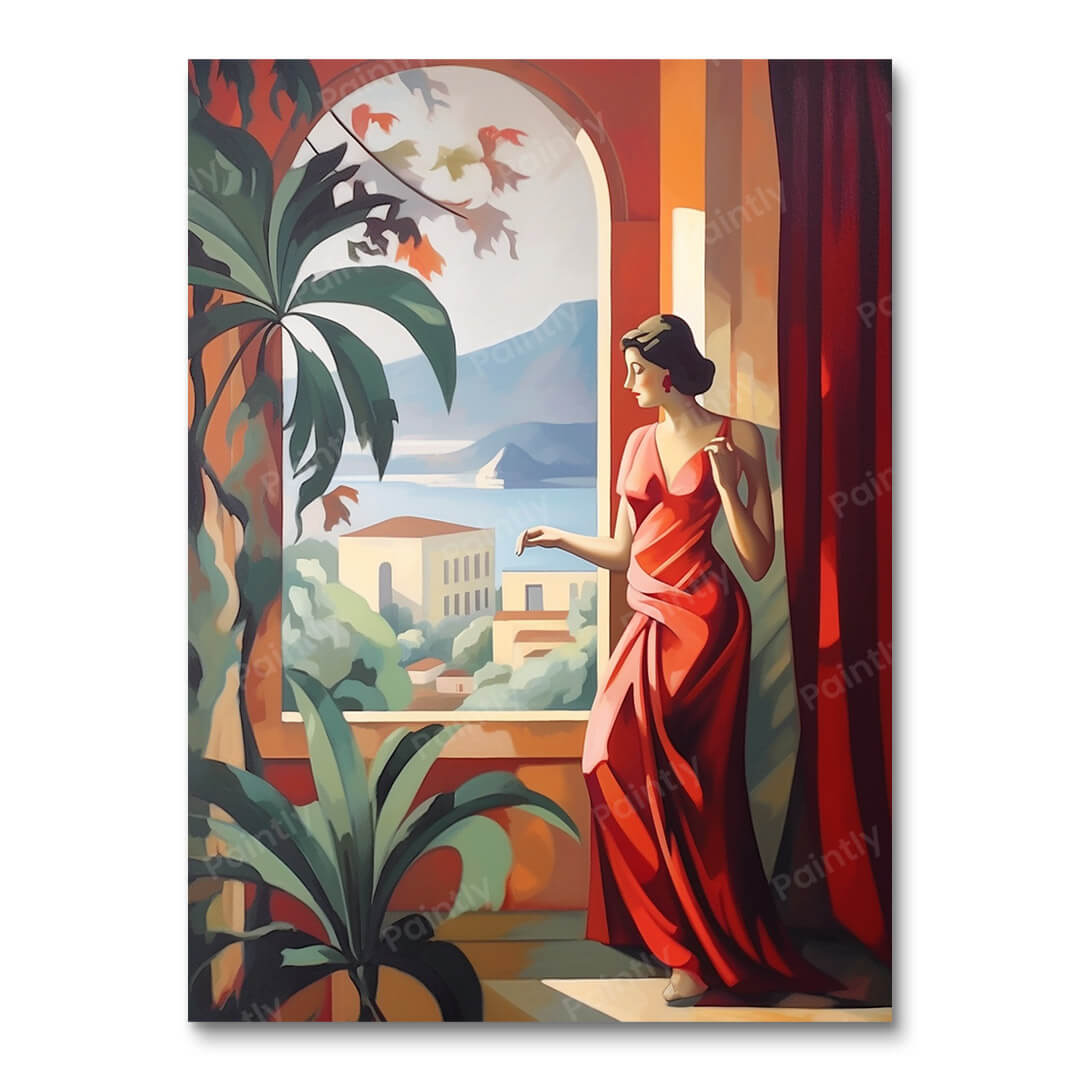 Dame van de Louvre (Diamond Painting)