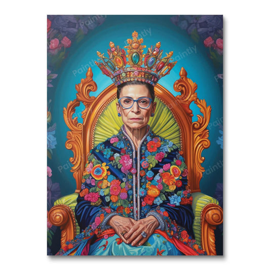 Koningin Ruth Bader Ginsburg (diamond painting)