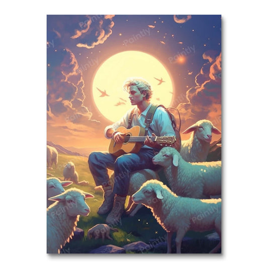 Het lied van de herder (diamond painting)