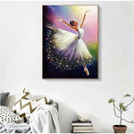 Abstracte springende ballerina - 2