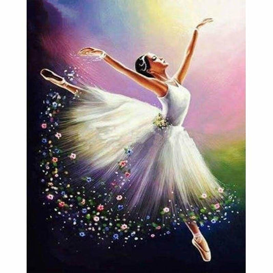 Abstracte springende ballerina - 2
