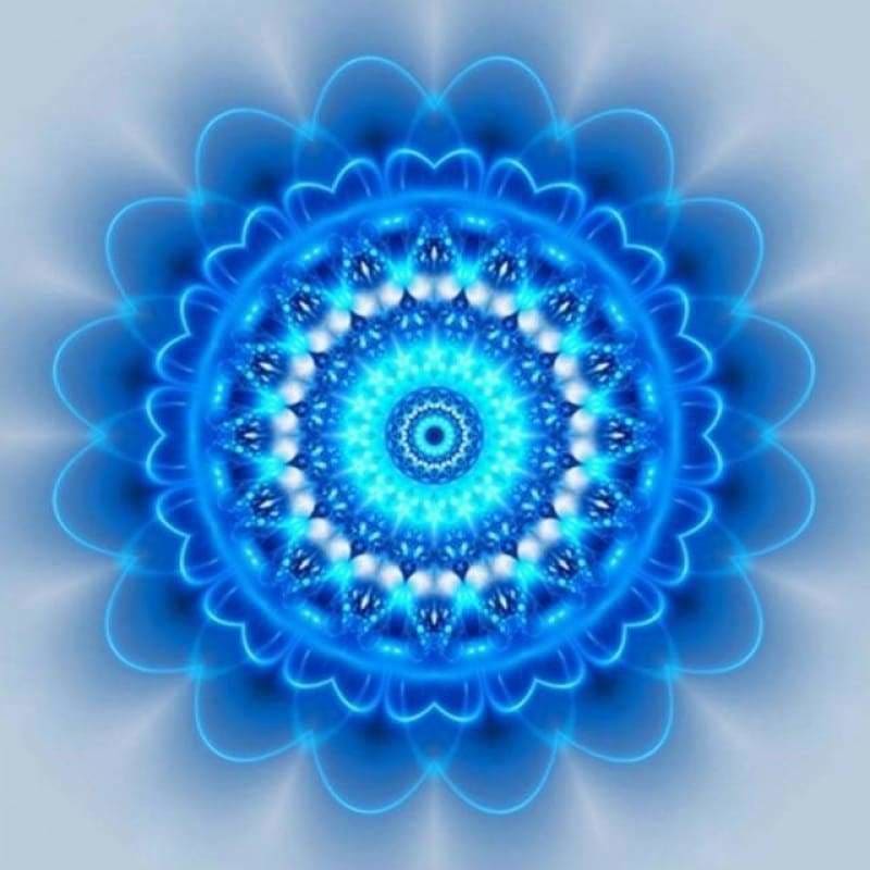 Abstracten blauwe illusie