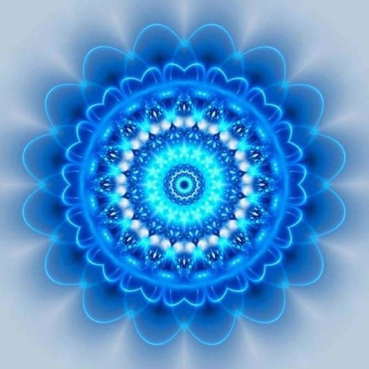 Abstracten blauwe illusie