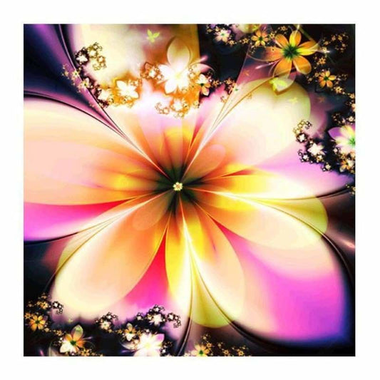 Abstracten bloem kunstwerk
