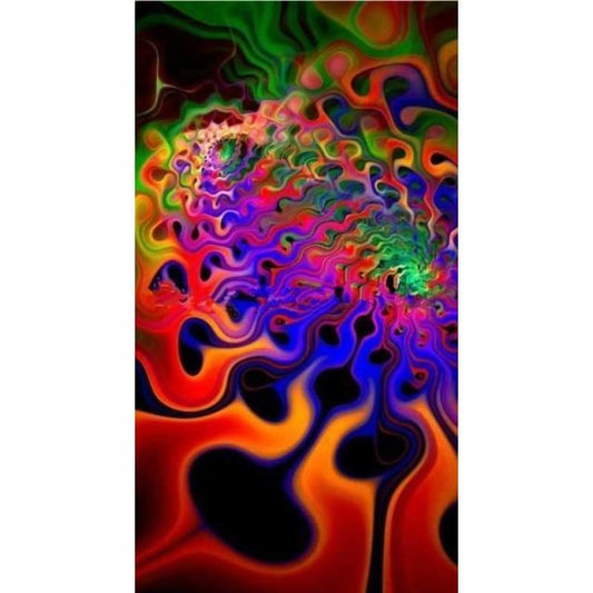 Abstracten golven kunst - 9