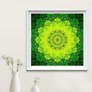 Abstracten groene mandala