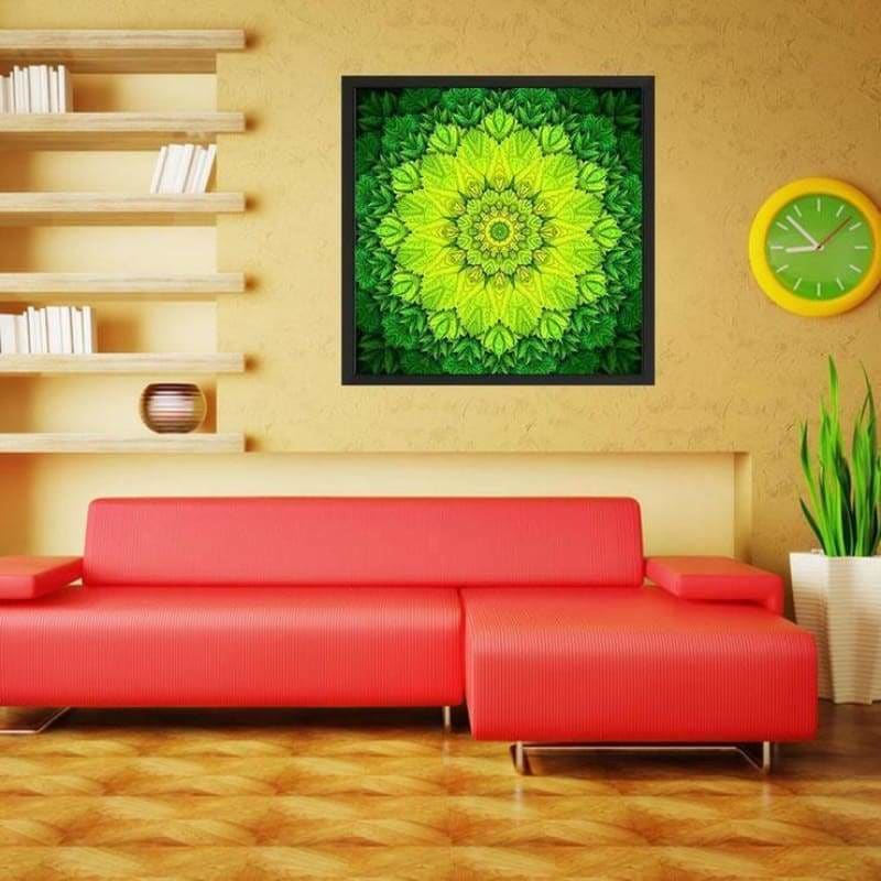 Abstracten groene mandala