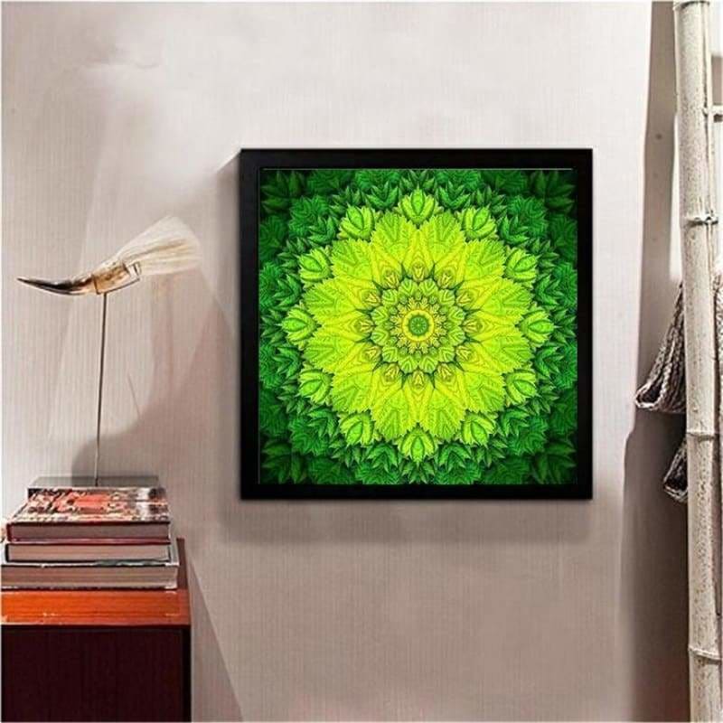 Abstracten groene mandala