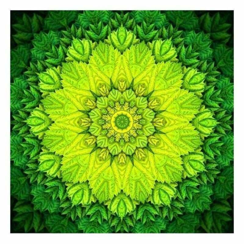 Abstracten groene mandala