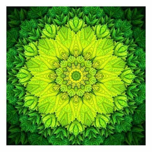 Abstracten groene mandala