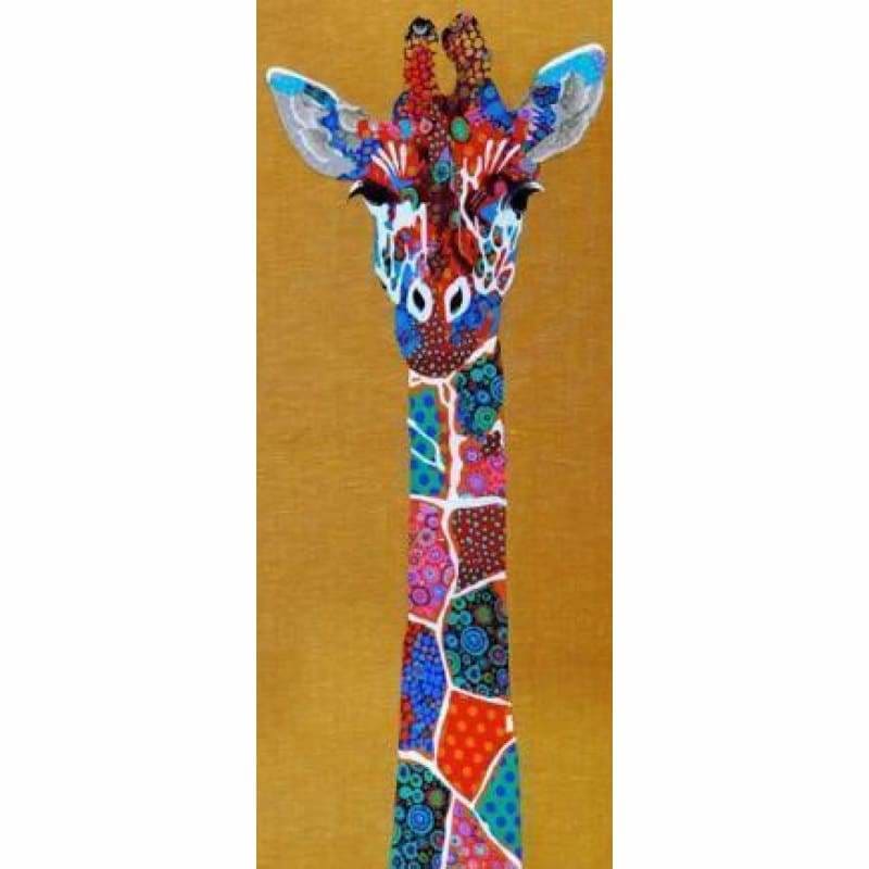 Abstracten kleurrijke giraffe - ZT