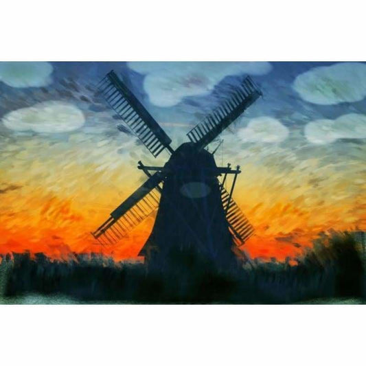 Abstracten kleurrijke windmolen - 5