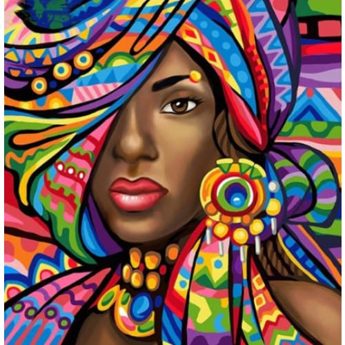 Afrikaanse Vrouw | Diamond Painting