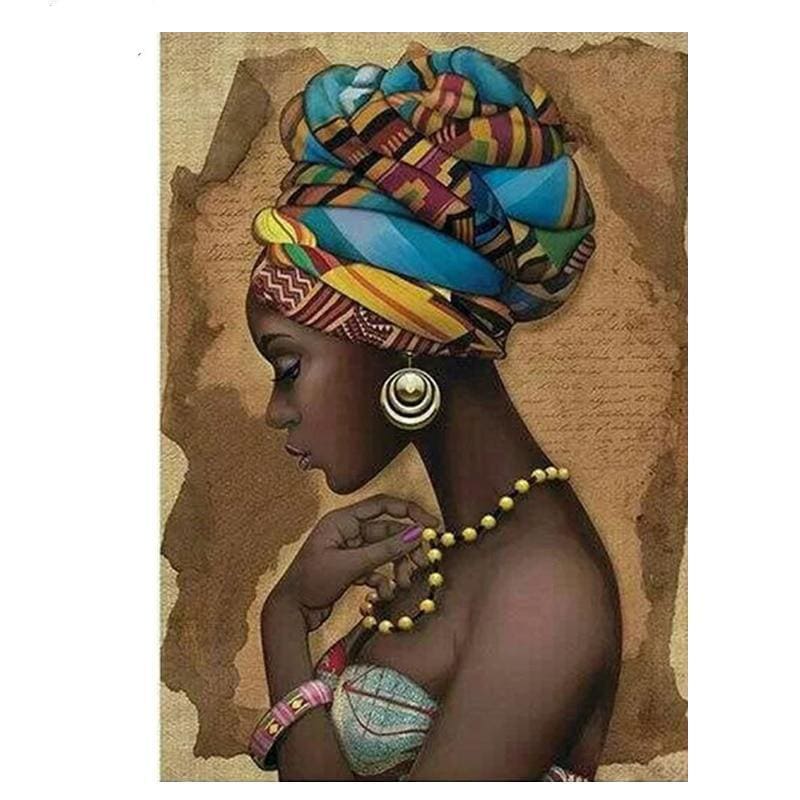 Afrikaanse Vrouw | Diamond Painting