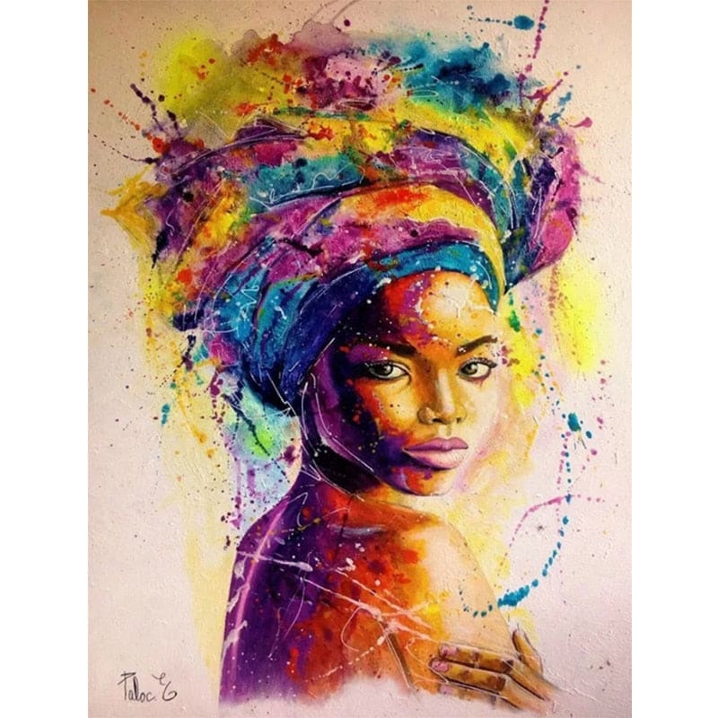 Afrikaanse Vrouw | Diamond Painting
