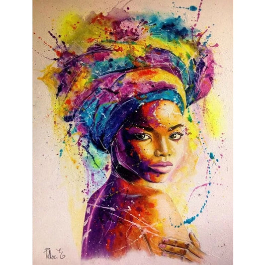 Afrikaanse Vrouw | Diamond Painting