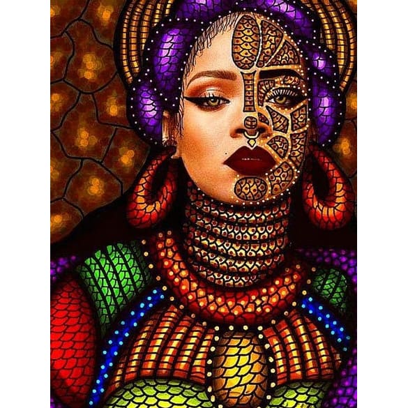 Afrikaanse Vrouw | Diamond Painting