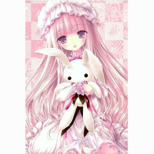 Anime meisje in roze - 5